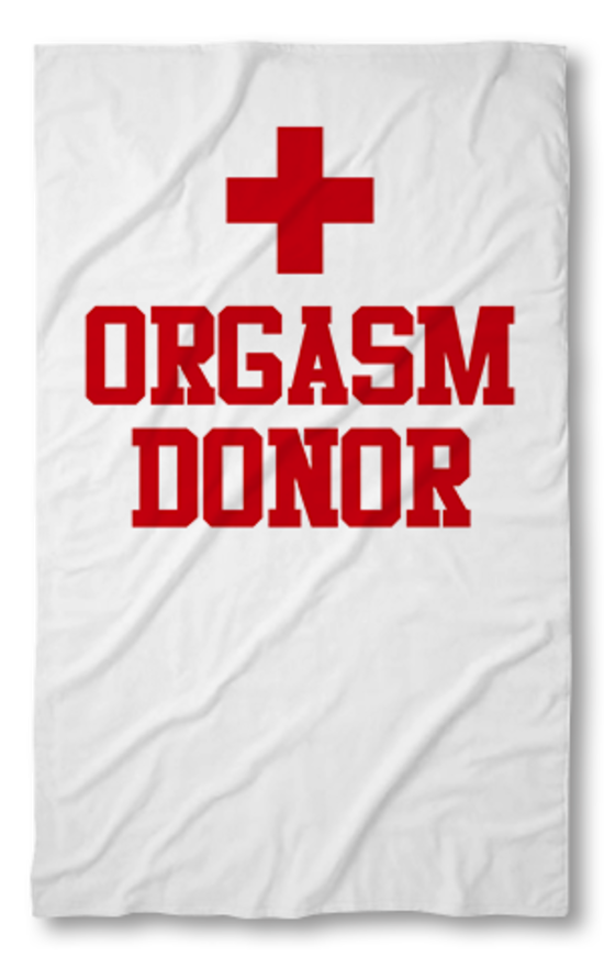 Beach Towel Orgasm Donor