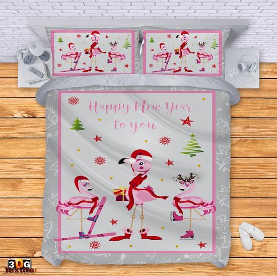 Bed Linen New Year's Flamingo