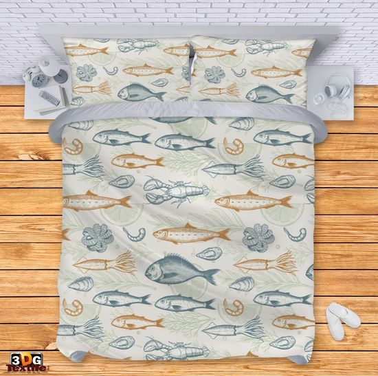 Bed Linen  Fish beige