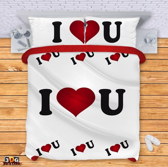 Bed Linen I love You