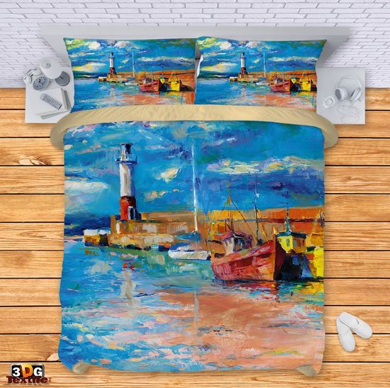 Bed Linen Lighthouse and Boats