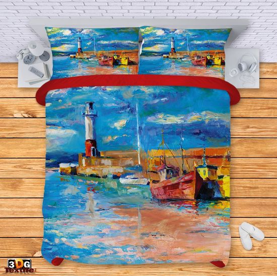 Bed Linen Lighthouse and Boats