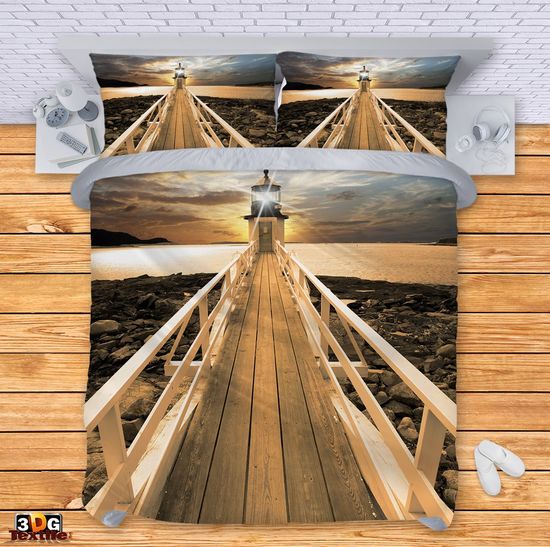 Bed Linen Lighthouse on Bridge