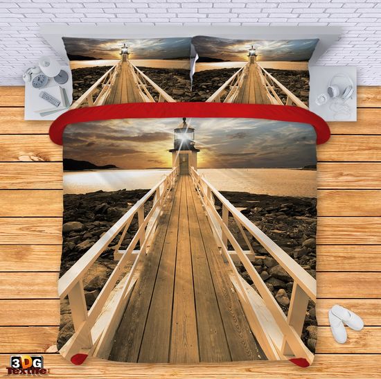 Bed Linen Lighthouse on Bridge