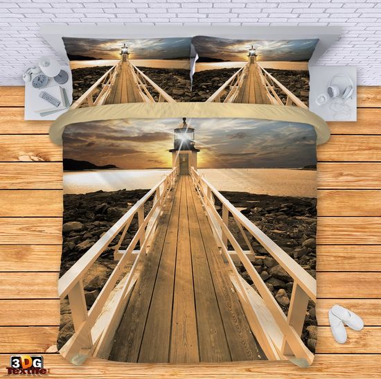 Bed Linen Lighthouse on Bridge