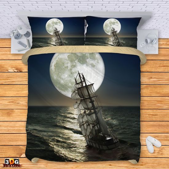Bed Linen Ship and Moon