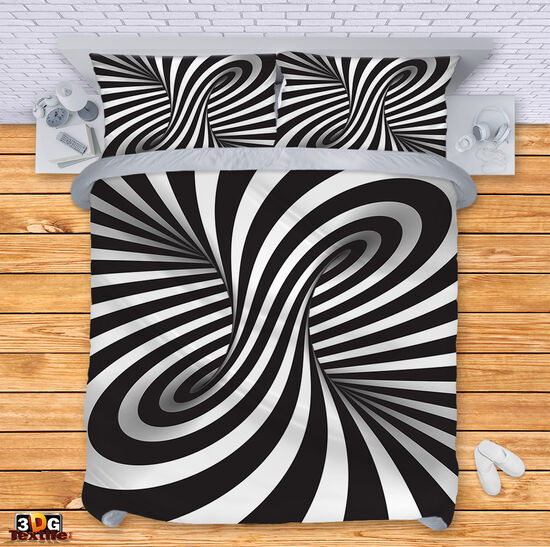 Bed Linen Black and White Illusion