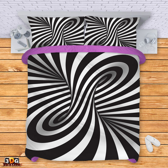 Bed Linen Black and White Illusion