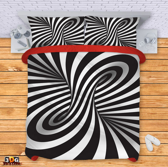 Bed Linen Black and White Illusion
