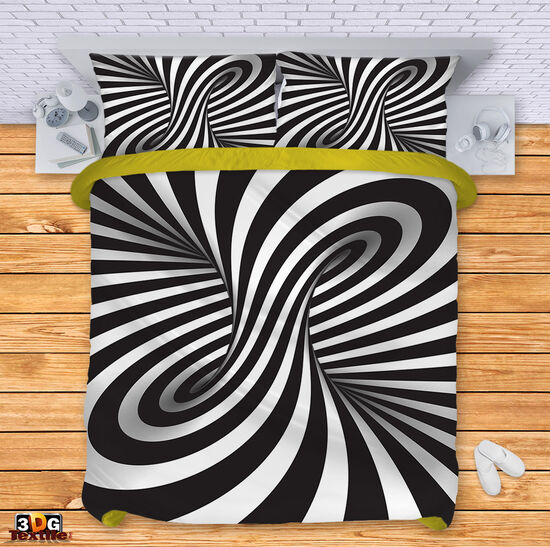 Bed Linen Black and White Illusion