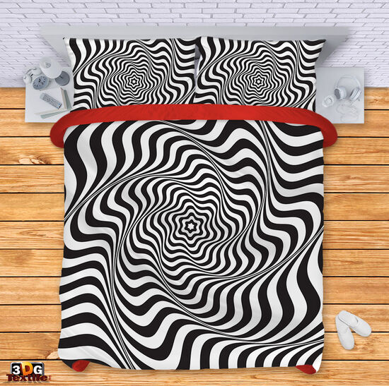 Bed Linen Black and White Illusion 2