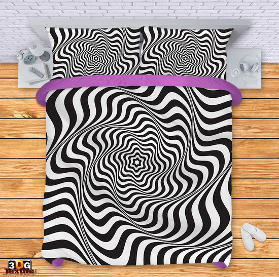 Bed Linen Black and White Illusion 2