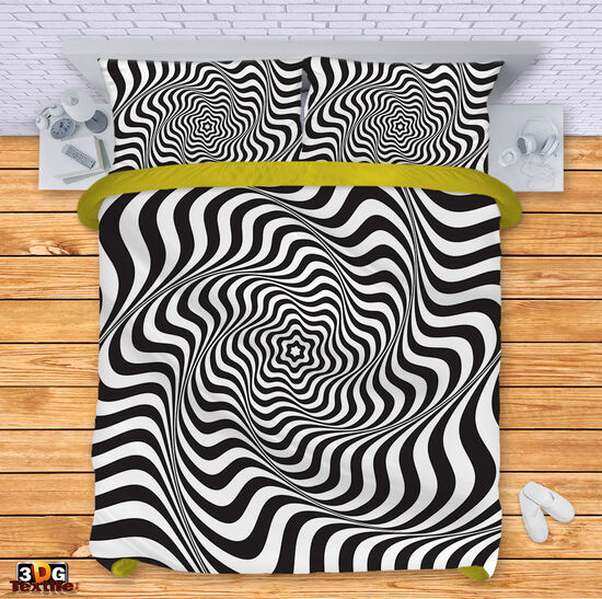Bed Linen Black and White Illusion 2