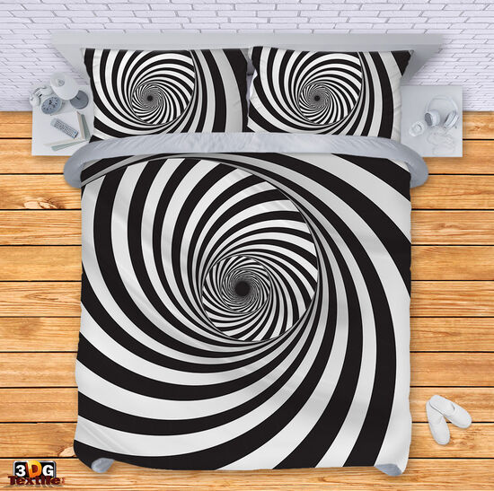 Bed Linen Black and White Illusion 3