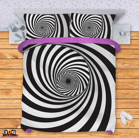 Bed Linen Black and White Illusion 3