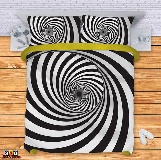 Bed Linen Black and White Illusion 3