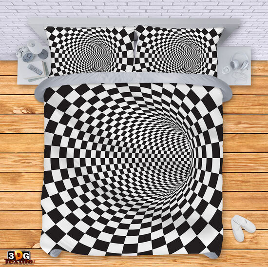 Bed Linen Black and White Illusion 4