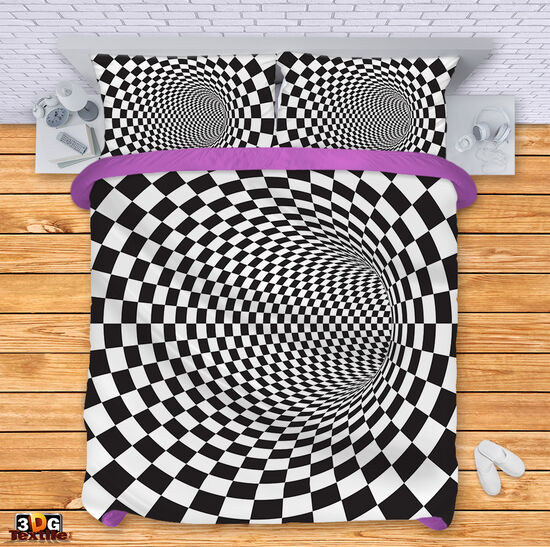 Bed Linen Black and White Illusion 4