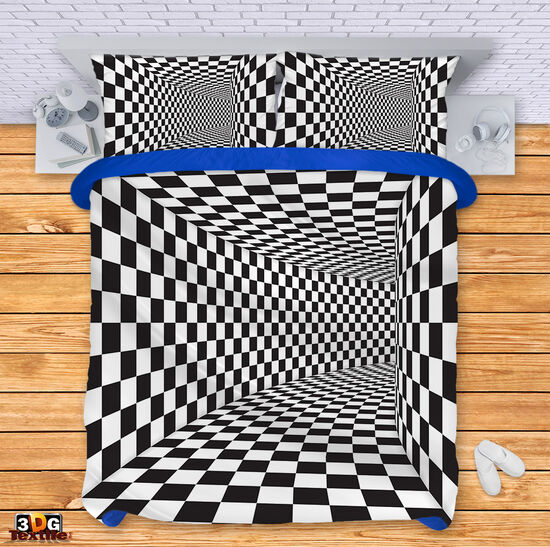 Bed Linen Black and White Illusion 5