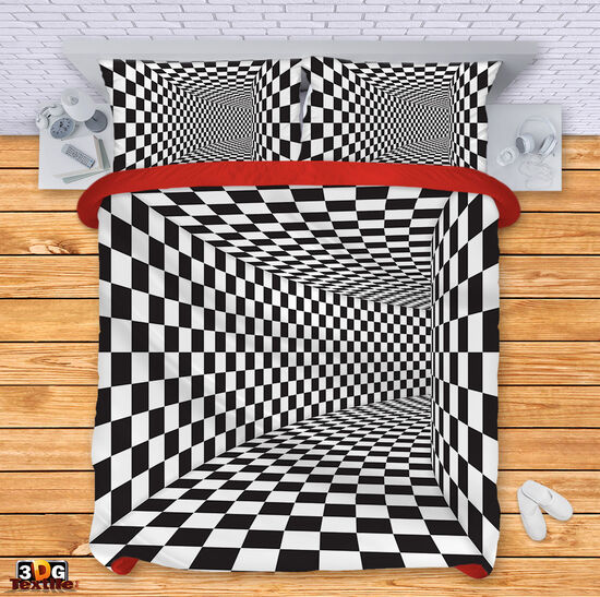 Bed Linen Black and White Illusion 5