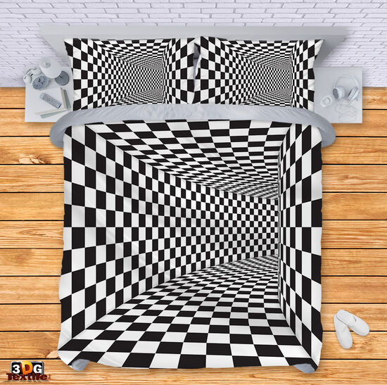 Bed Linen Black and White Illusion 5