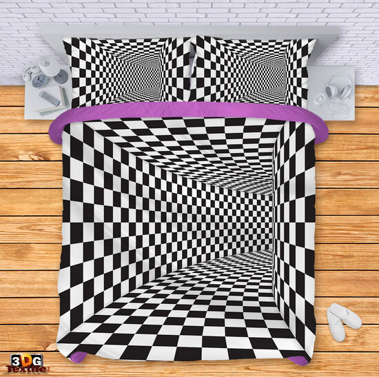 Bed Linen Black and White Illusion 5