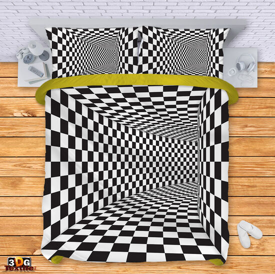 Bed Linen Black and White Illusion 5