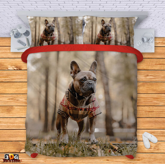 Bed Linen French Bulldog in Forest