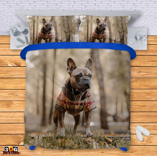 Bed Linen French Bulldog in Forest