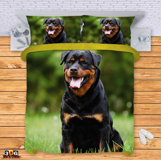 Bed Linen Black Rottweiler