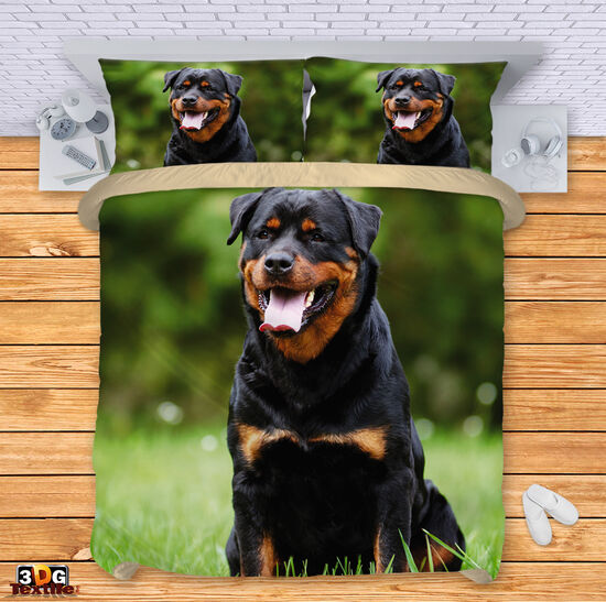 Bed Linen Black Rottweiler