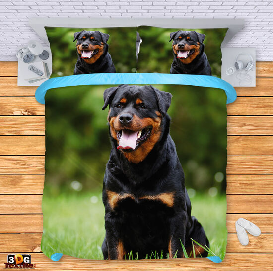 Bed Linen Black Rottweiler