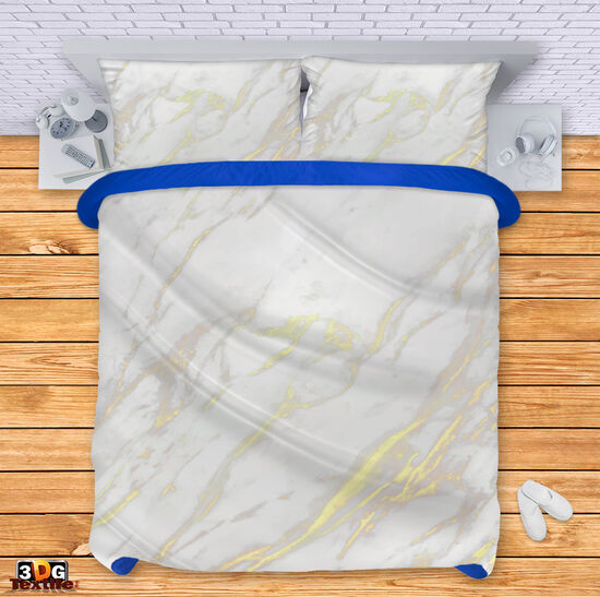 Bed Linen White Marble 2