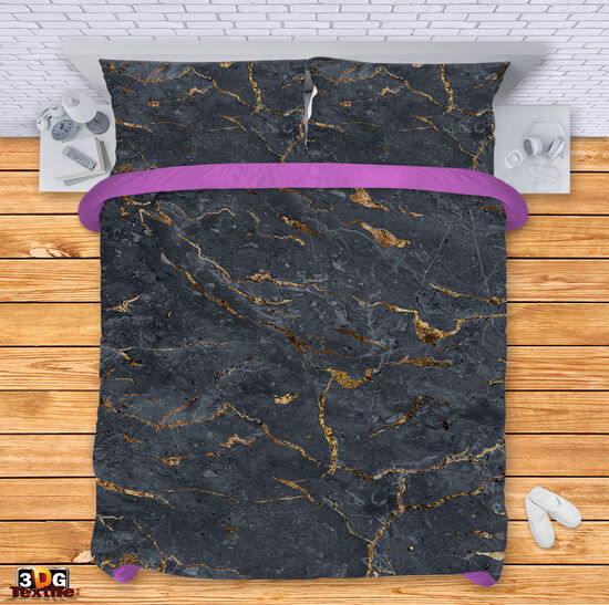 Bed Linen Black Marble