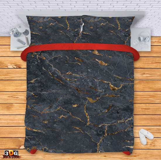 Bed Linen Black Marble