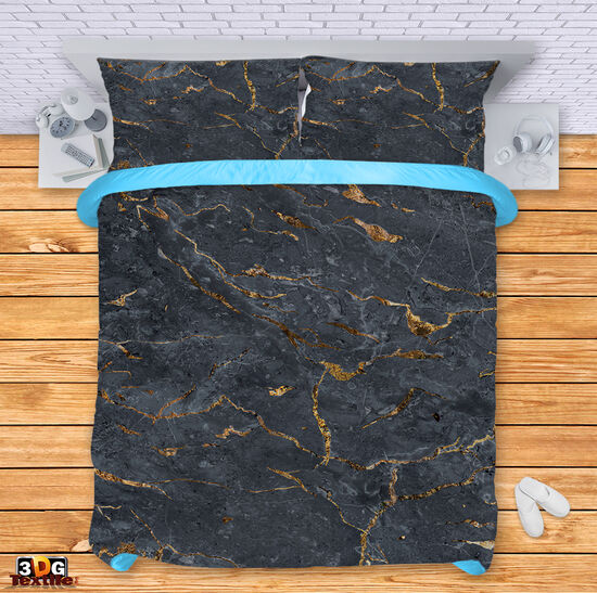 Bed Linen Black Marble