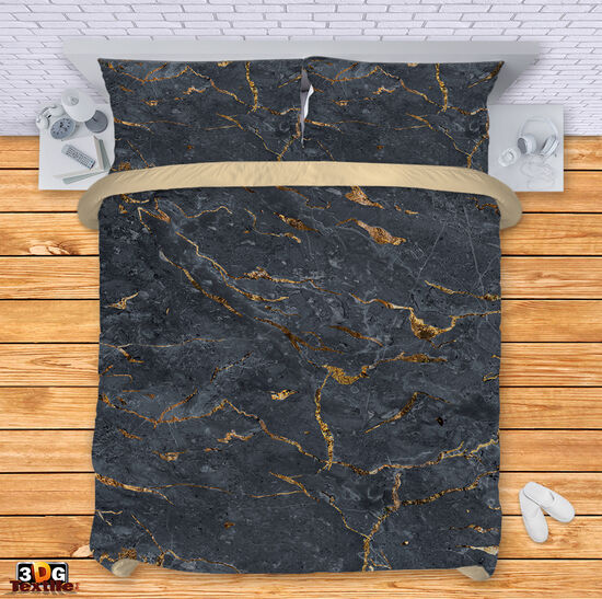 Bed Linen Black Marble