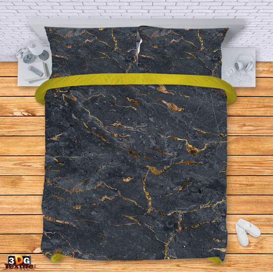 Bed Linen Black Marble