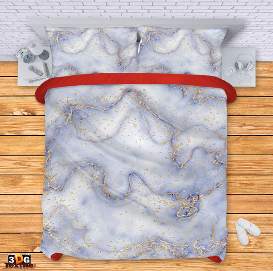 Bed Linen Pink Marble
