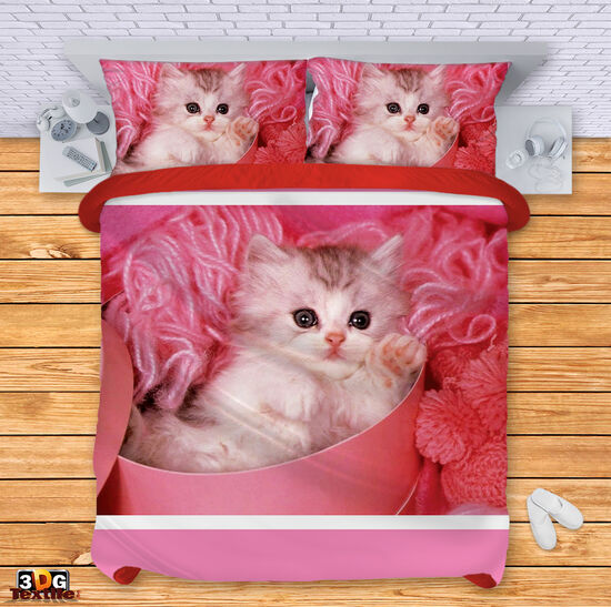 Bed Linen Pink Kitten