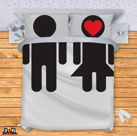 Bed Linen Couple in love 2