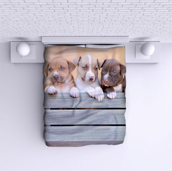 Bed Cover Cute puppies