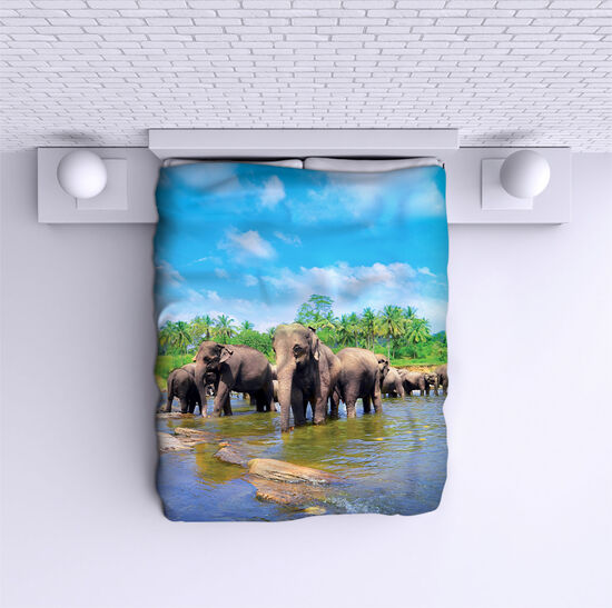 Bed Cover Elephants