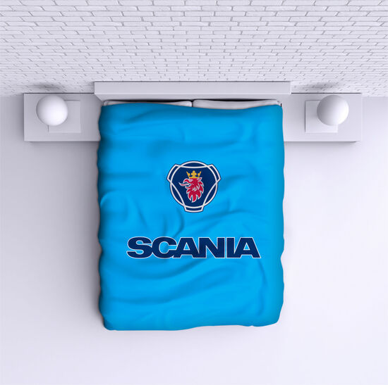 Bed Cover Scania Blue