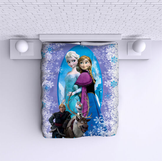 Bed Cover Frozen Purple