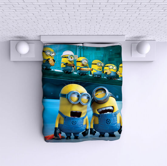 Bed Cover Minions Sandwich
