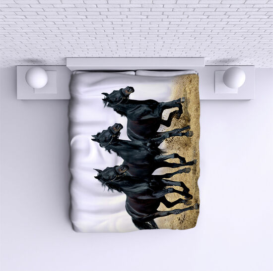 Bed Cover Horses