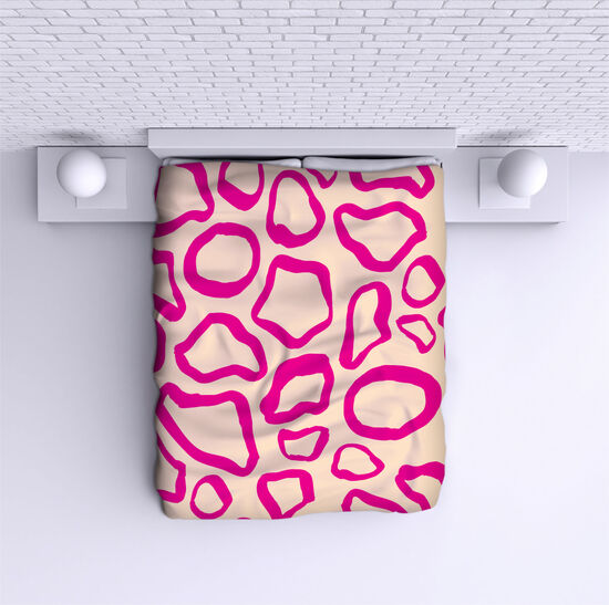Bed Cover Pink Leopard