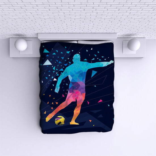 Bed Cover Football Player