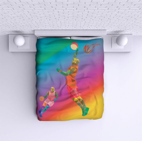 Bed Cover Basketball Player